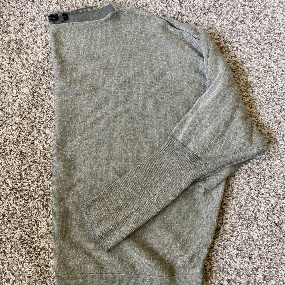 THML boutique sweater green and gold. Size XS.